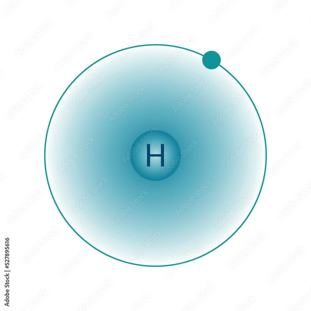 bohr structure of hydrogen In atomic physics Stock Vector | Adobe Stock