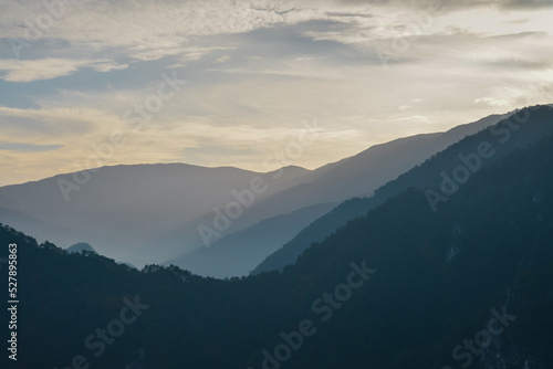 Sunset in the mountains. © tashka2000