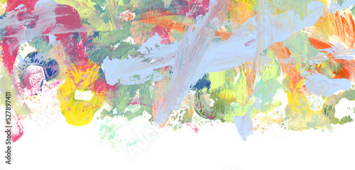 Obraz na plátně Art Abstract color acrylic and watercolor monotype painting.