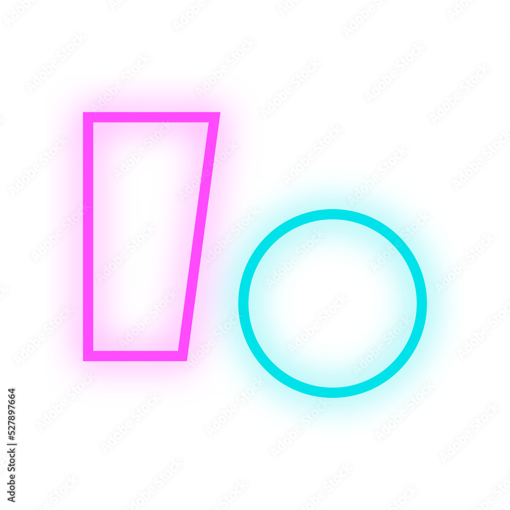 neon line geometric memphis
