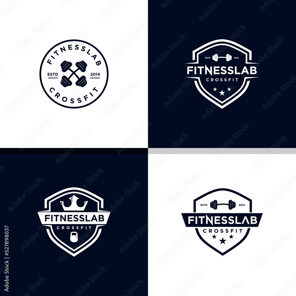 crossfit fit and sport logo collections