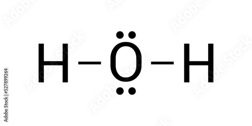 Lewis structure of water (H2O)