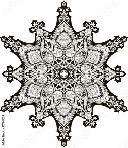 Arabic floral pattern motif