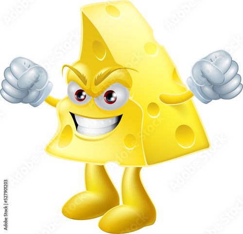 Angry cheese man