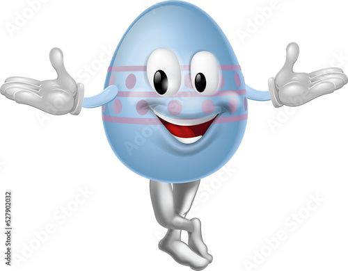 Cartoon Easter Egg Man