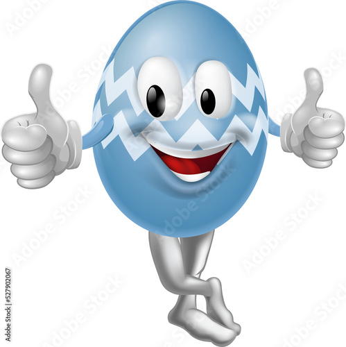 Cartoon Easter Egg Man
