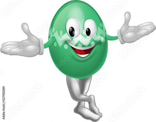 Cartoon Easter Egg Man
