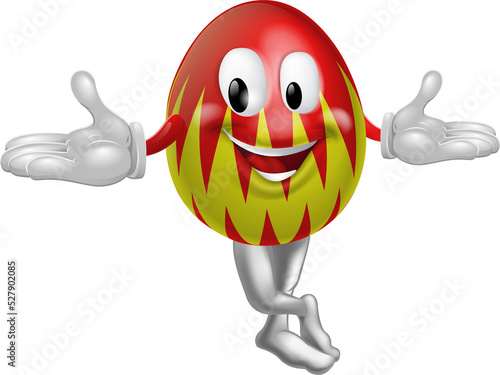 Cartoon Easter Egg Man