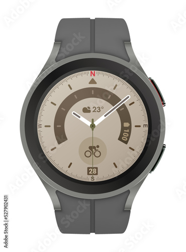 Smart watch with dray color realistic mockup