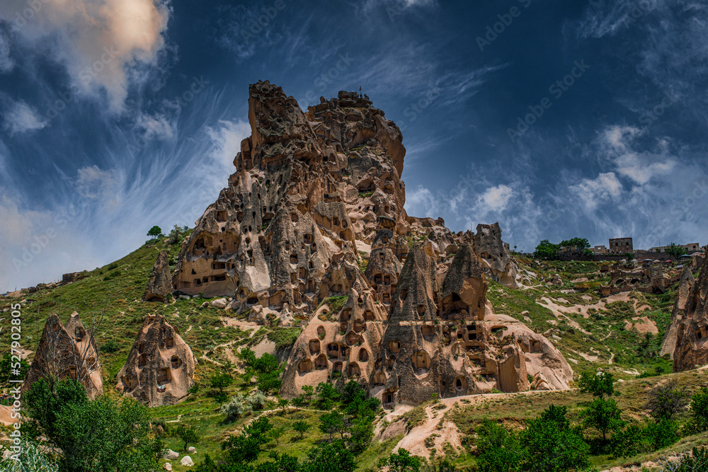 the cave dwellings of Cappadocia in Turkey