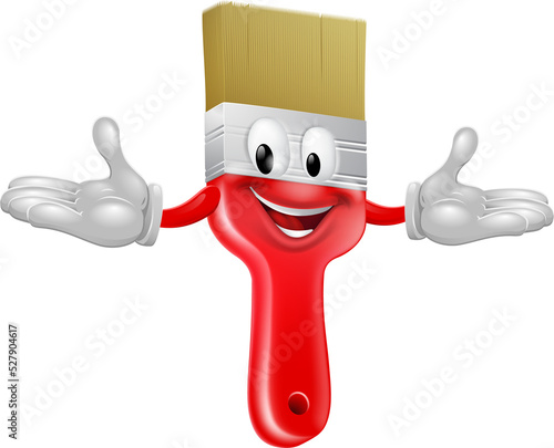 Paint brush mascot