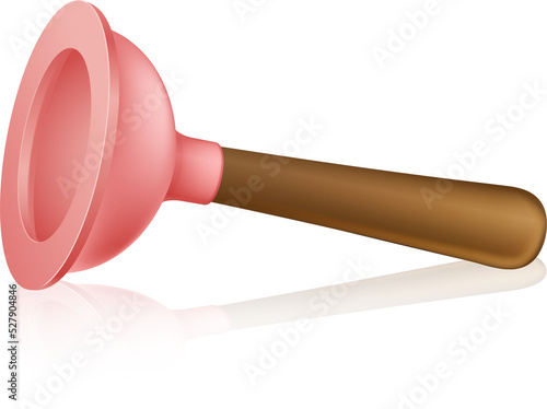 Cartoon plunger