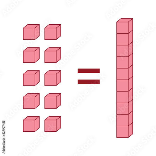 Ten unit blocks equal one rod block