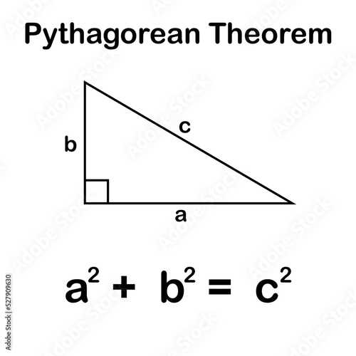 the Pythagorean theorem or Pythagoras' theorem in mathematics