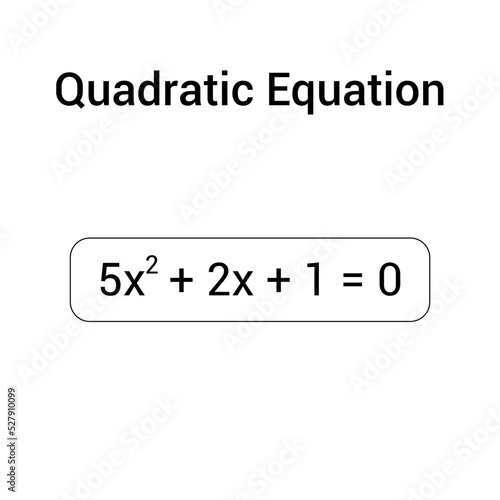 Example of quadratic equation formula
