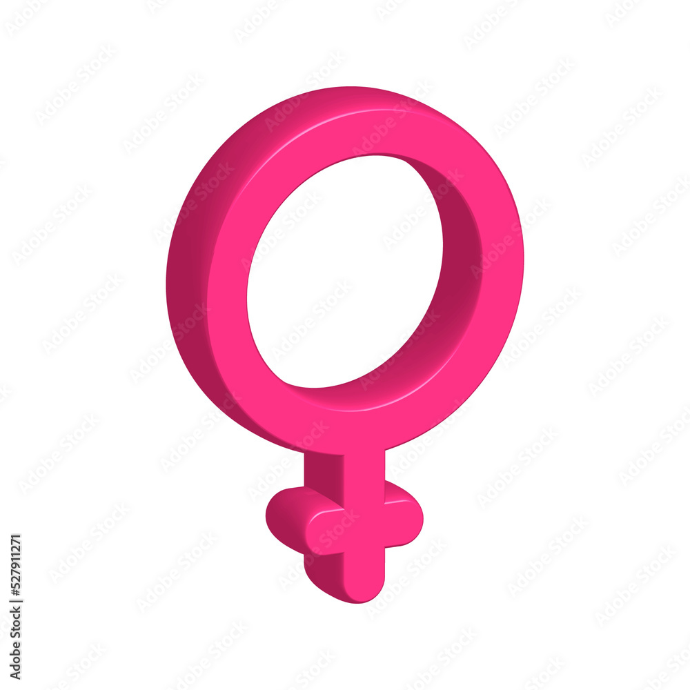 Men and women 3D symbol. Gender icon. Vector stock illustration. Men and women 3D symbol. Gender icon. Vector stock illustration.