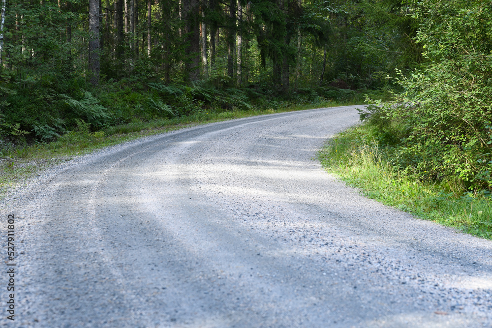 Perfect gravel road for gravel biking