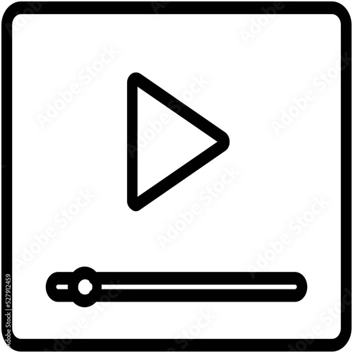 media player Isolated Vector icon which can easily modify or edit