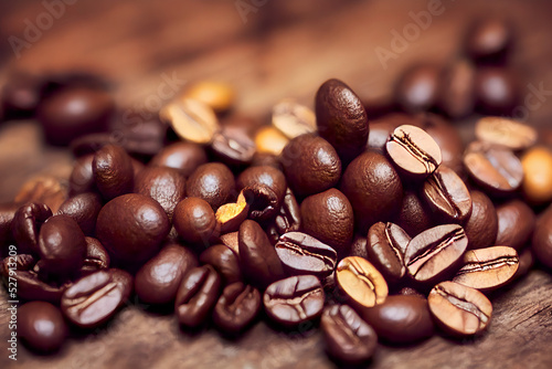 Fototapeta Naklejka Na Ścianę i Meble -  Coffe Beans on the Table