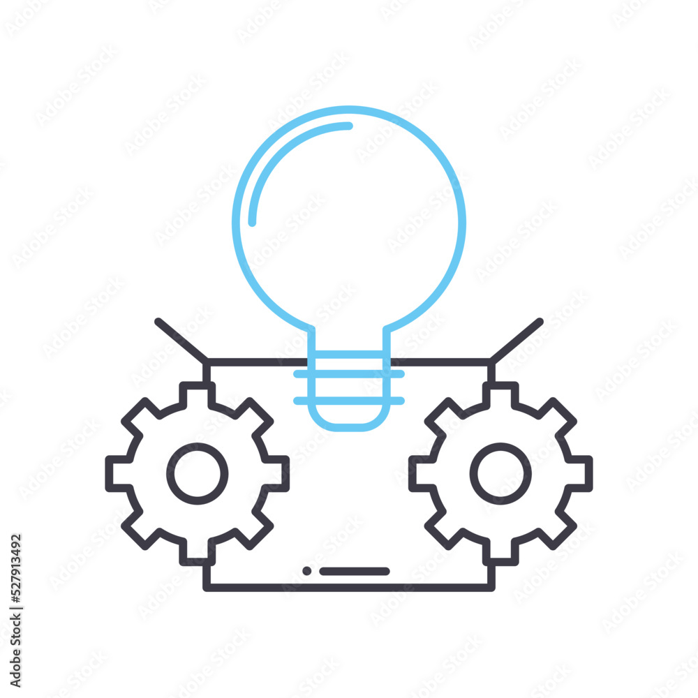 innovation line icon, outline symbol, vector illustration, concept sign innovation line icon, outline symbol, vector illustration, concept sign