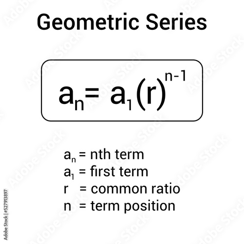 geometric series formula in mathematics
