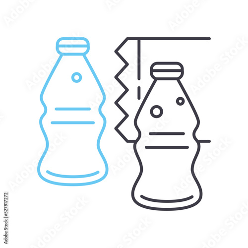 jelly cola line icon, outline symbol, vector illustration, concept sign