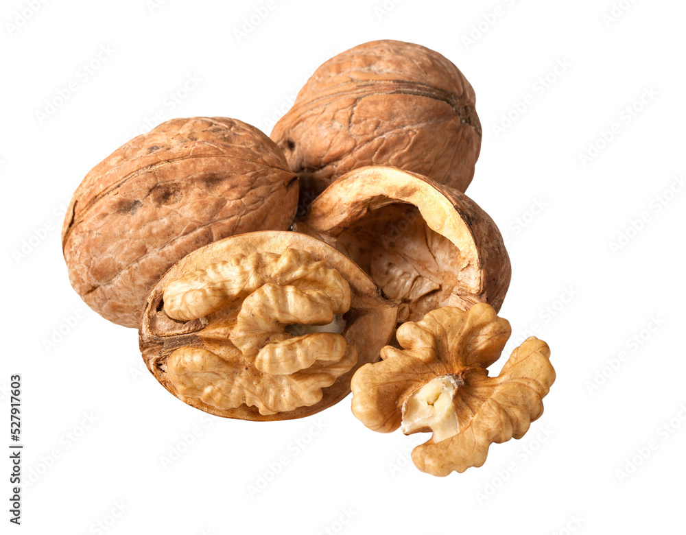 Walnuts isolated on transparent background, Walnuts isolated on transparent background,