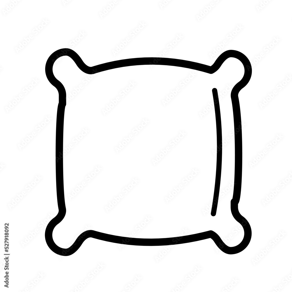 pillow icon vector image pillow icon vector image