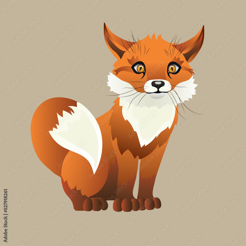 red fox cartoon