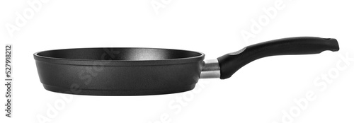 Fényképezés black frying pan isolated