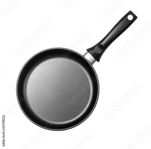 Fototapeta black frying pan isolated