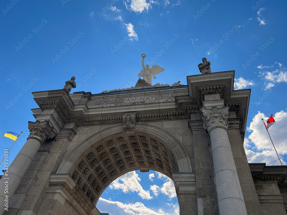 Princes Gate, the entrance to Exhibition Place in Toronto, Canada. Princes Gate, the entrance to Exhibition Place in Toronto, Canada.