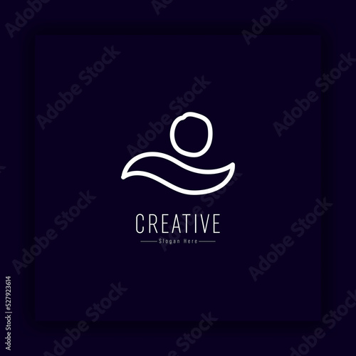 Creative and innovative youth logo design has a true youth soul in people logo style