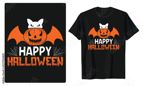 Best Halloween Typography and Graphic for T-Shirt, Banner, Poster, etc Design photo