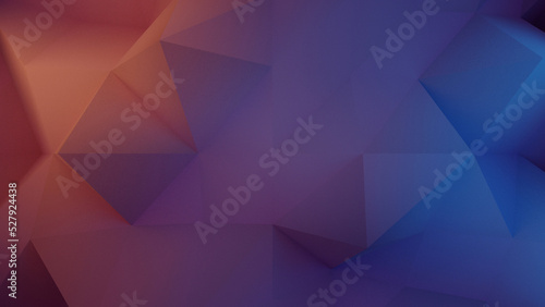 3d shape texture abstract gradient background with red and blue colors , 3d illustrator - 3d rendering