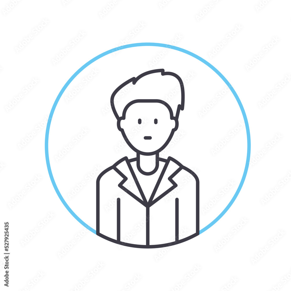 male line icon, outline symbol, vector illustration, concept sign male line icon, outline symbol, vector illustration, concept sign