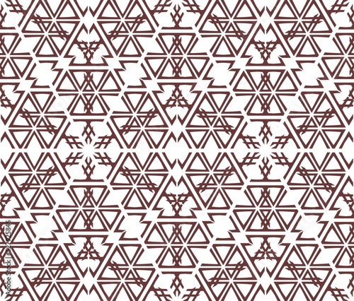 Geometric pattern. Seamless vector background. Ethnic graphic design.