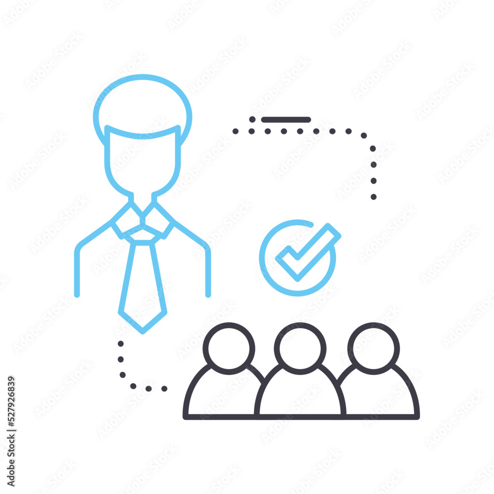 lobbying interest line icon, outline symbol, vector illustration, concept sign lobbying interest line icon, outline symbol, vector illustration, concept sign
