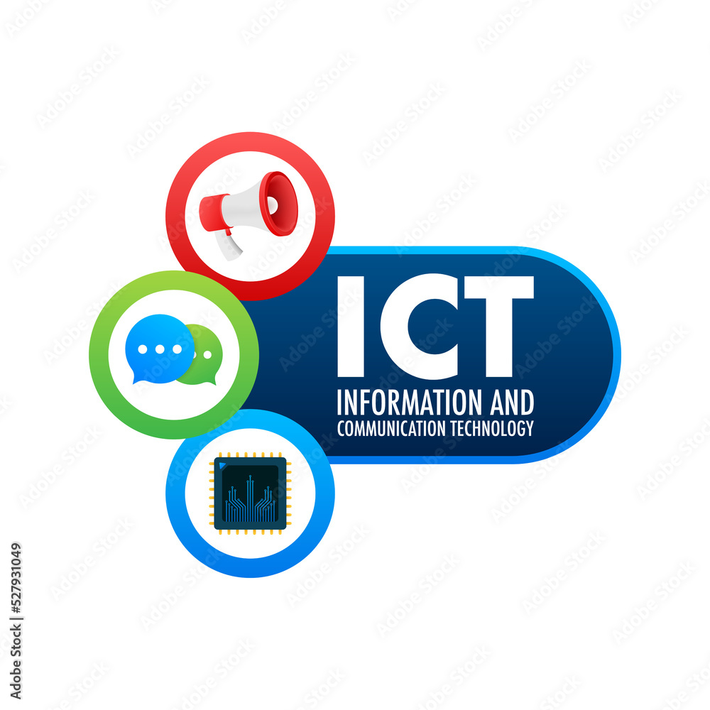 Ict, great design for any purposes. Vector background. Digital security concept Ict, great design for any purposes. Vector background. Digital security concept