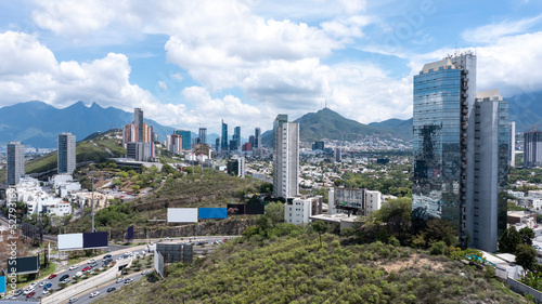 Monterrey City in Nuevo León, Mexico - Drone Photography photo