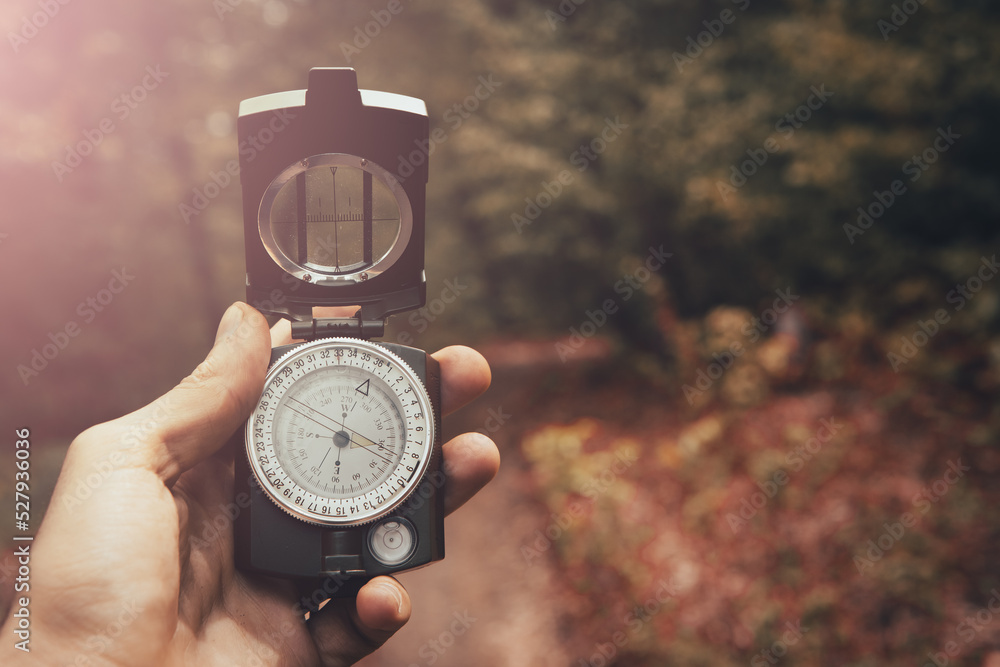 compass in hand find way destination compass in hand find way destination