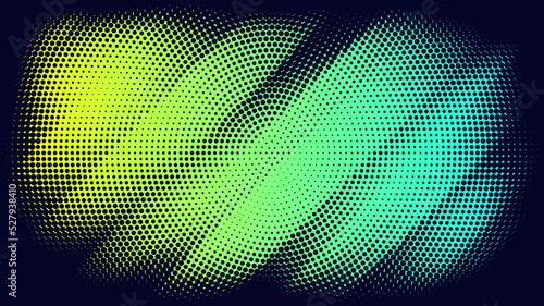  Abstract Modern Background with Blue Halftone Gradient Color