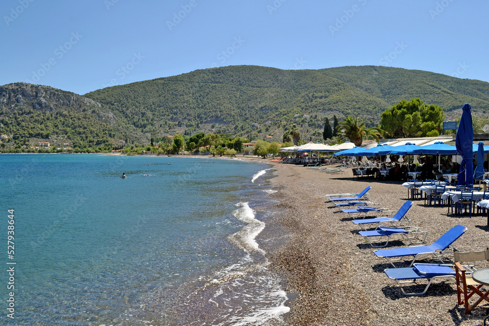 Fototapeta premium Nea epidavros beach, in the Saronic gulf.