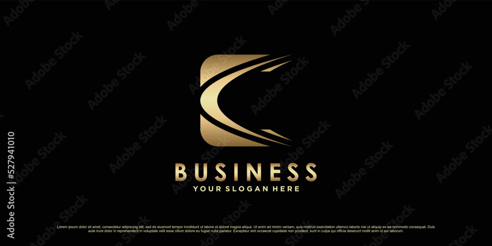 Monogram logo design initial letter c for business or personal with creative concept Premium Vector Monogram logo design initial letter c for business or personal with creative concept Premium Vector