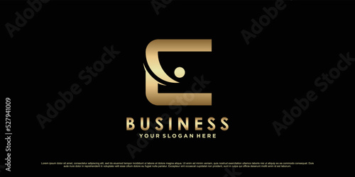 Monogram logo design initial letter c for business or personal with creative concept Premium Vector