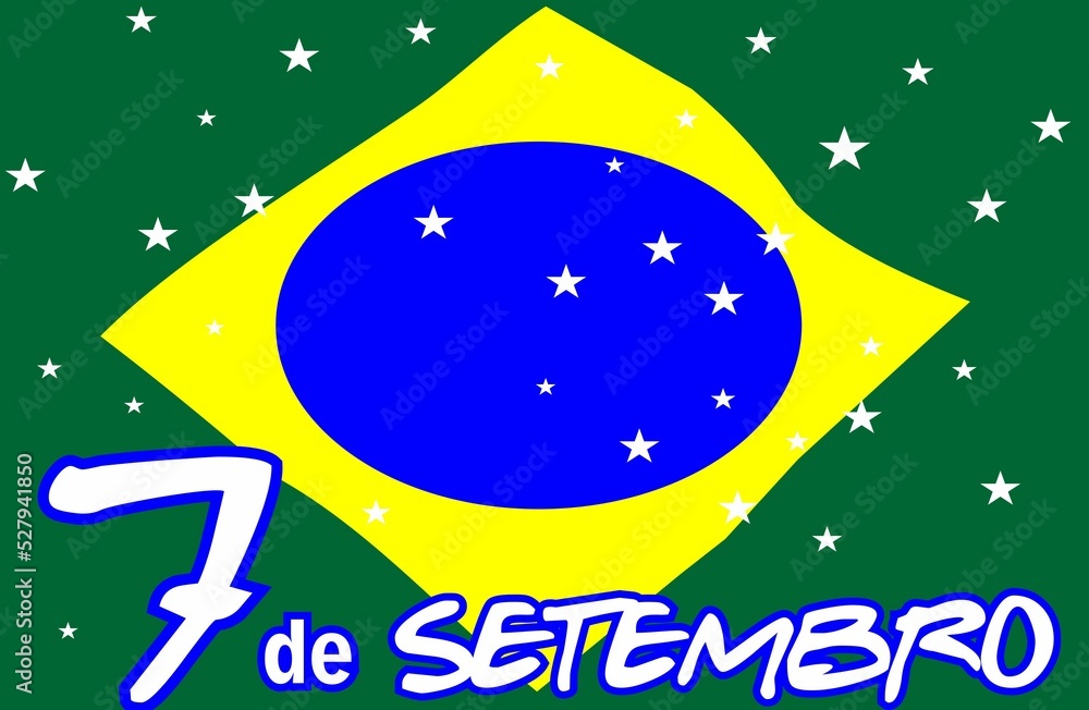 Fototapeta premium background 7 september brazil green yellow