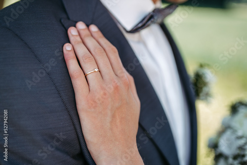 Wedding rings close up