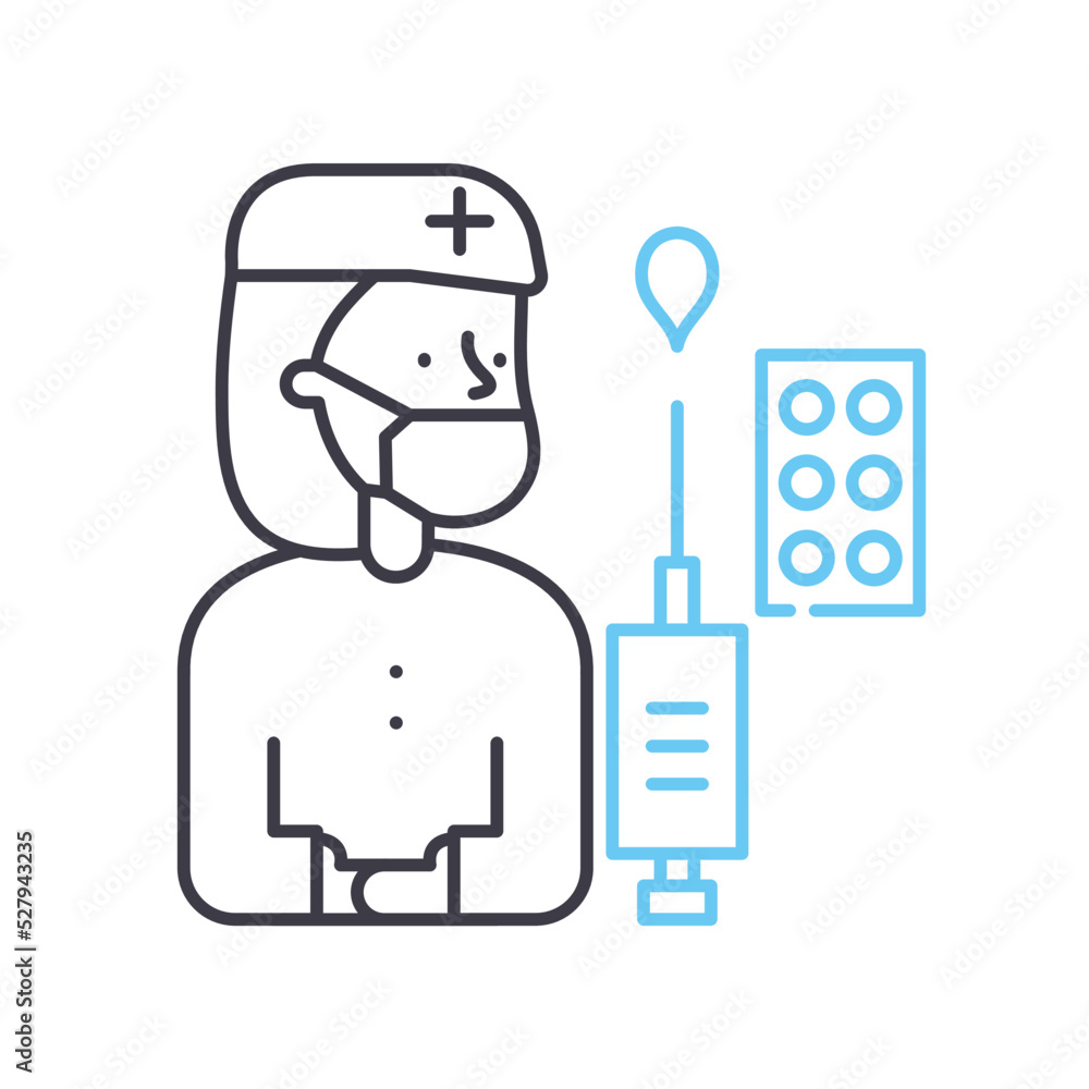 phycisian line icon, outline symbol, vector illustration, concept sign phycisian line icon, outline symbol, vector illustration, concept sign