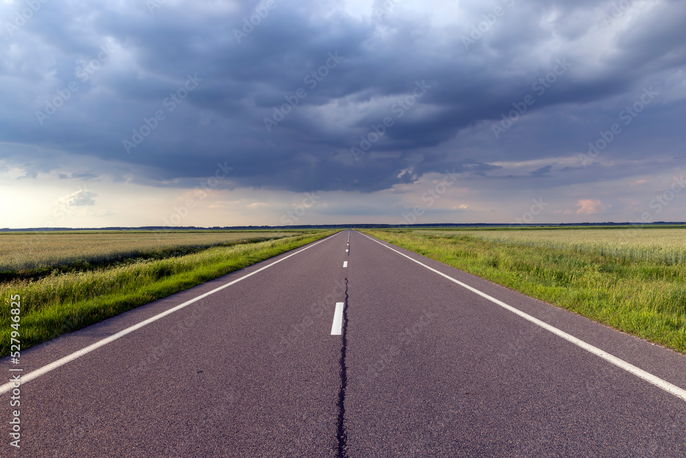 paved road for car traffic