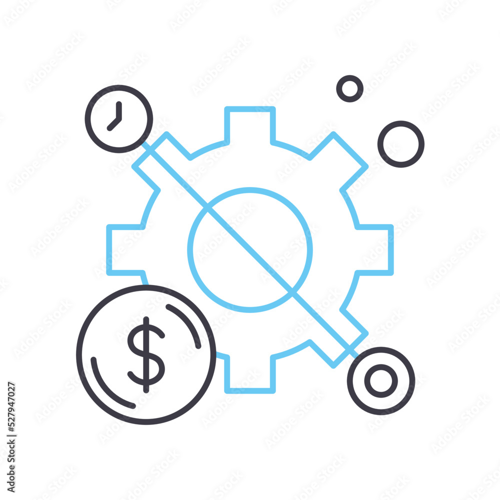 productivity line icon, outline symbol, vector illustration, concept sign productivity line icon, outline symbol, vector illustration, concept sign